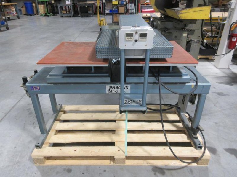 Practix Mfg. OK380 Dual Platen Printing/Embossing Press Machine, 20" x 25" Platens- Auction Item