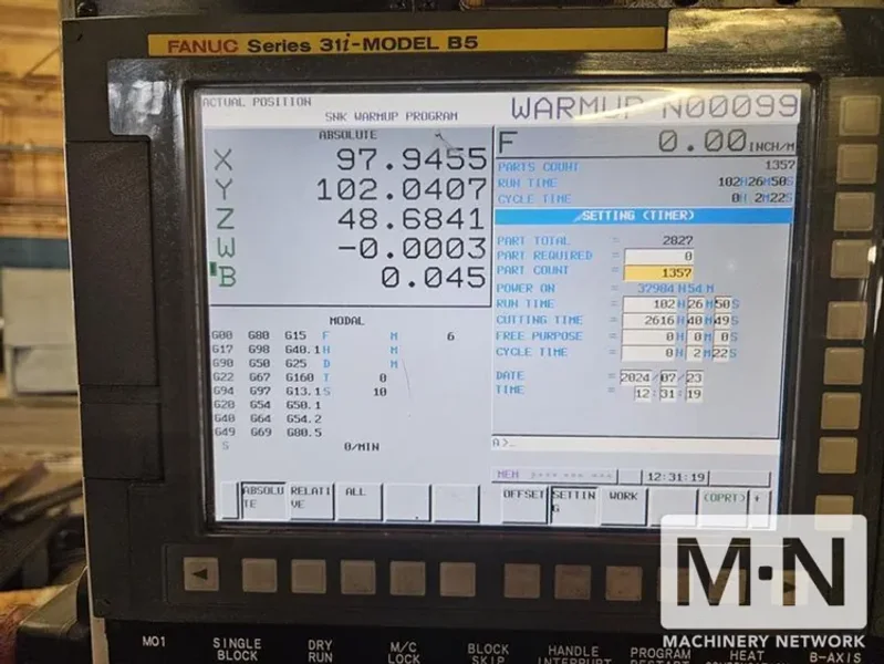 SNK Nissin BP130-3.0 CNC Table Type Horizontal Boring Mill, 2012