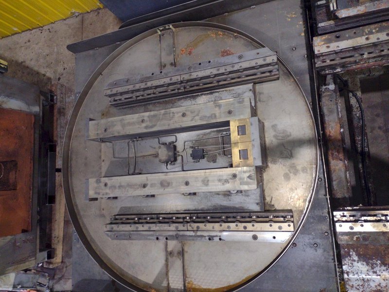 74" X 74" STOELTING MODEL #CSW8121 AUTOMATIC WASHER, WITH FLIP-UP DIE STATION POWERED INFEED, NEW 2012: YOBRO #25172