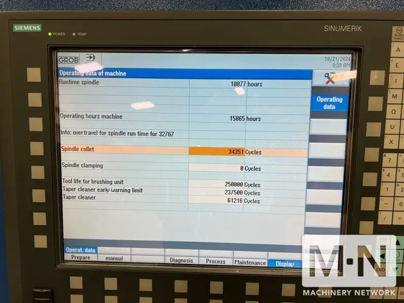 Grob G550 CNC 5-Axis High Speed Universal Machining Center, 2017