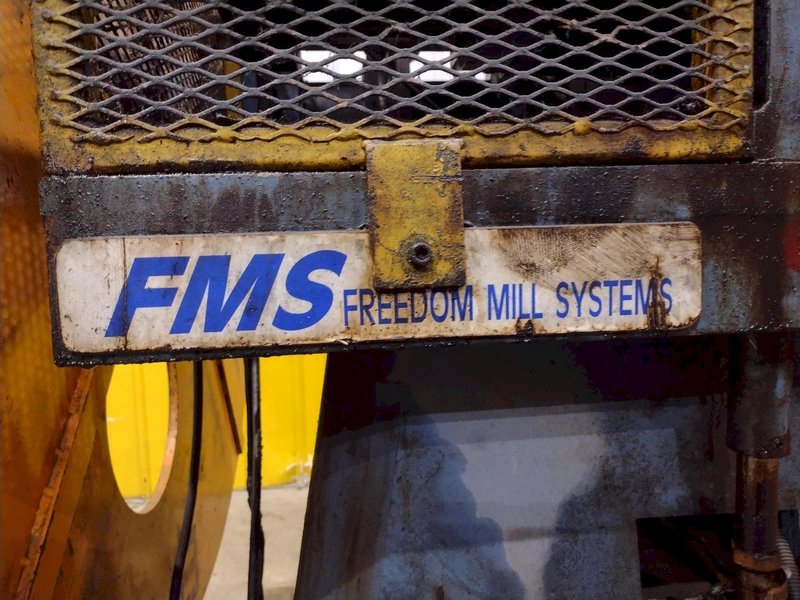 10,000 LBS FMS (FREEDOM MILL SYSTEMS) MODEL #UCD-550 DOUBLE END UNCOILER / COIL REEL: YOBRO #24900