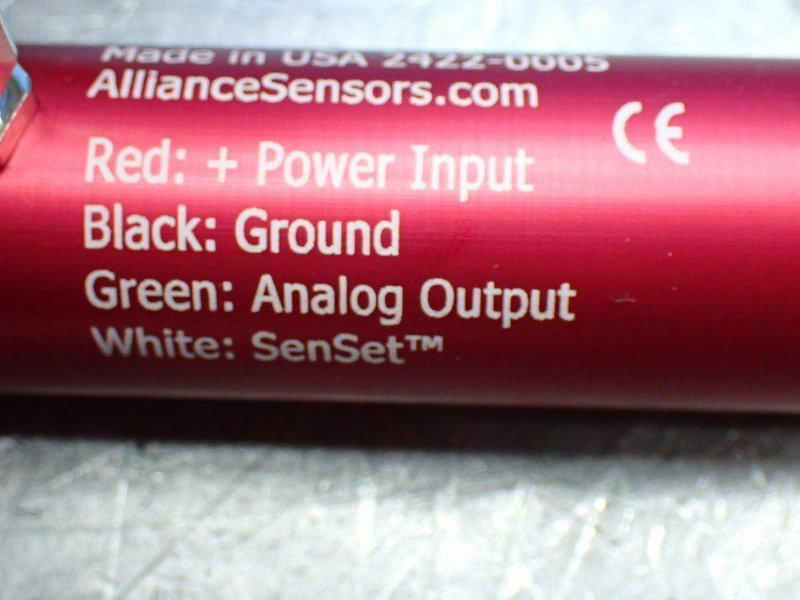 ALLIANCE SENSORS GROUP 2 LINEAR VARIABLE INDUCTIVE TRANSDUCER POSITION SENSORS  -  LRLI-27-200-R-00-20-A
