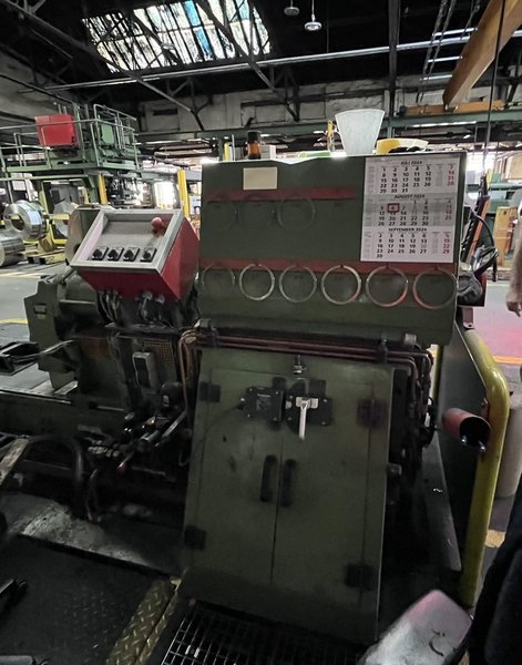 FROHLING 350MM PRECISION RING SLITTING LINE, DOUBLE LOOP