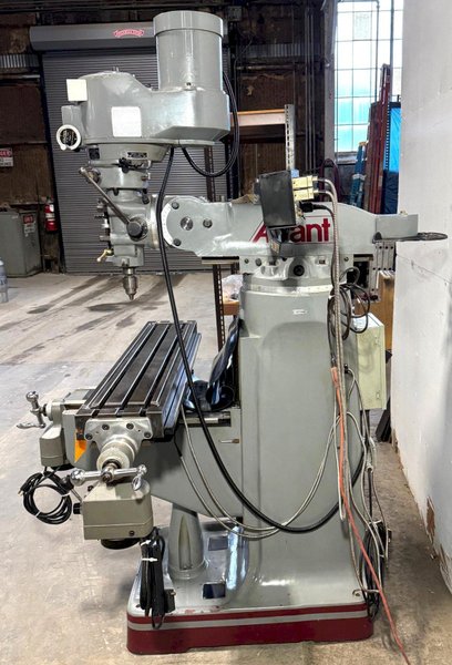 Alliant Vertical Mill 949-3V, 9" x 49" P.F. Tbl., DRO, 3 HP, Nice