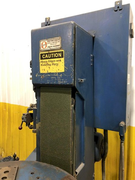 9" WIDE X 30" TABLE SUNDSTRAND VERTICAL BELT ROTARY TABLE "TIP" GRINDER: STOCK #18229