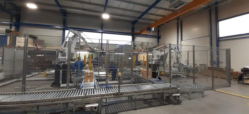 Pattyn Case Packing &amp; Palletizing Line – 2022 – Includes Inserter, Filler, Closer &amp; Conveyors