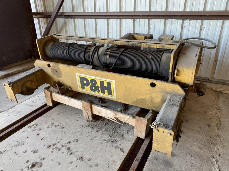 5 TON P &amp; H TOP RUNNING CRANE HOIST: STOCK #14382