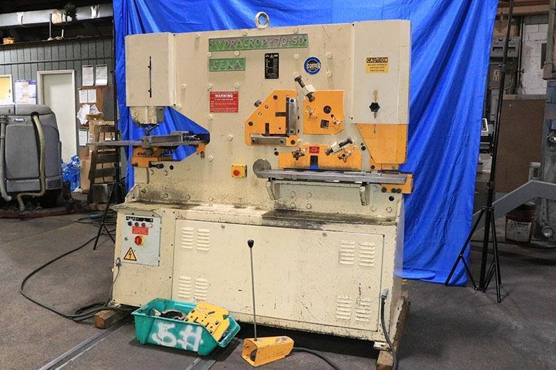 77 TON GEKA DUAL CYLINDER HYDRAULIC IRONWORKER MODEL HYD-70SD