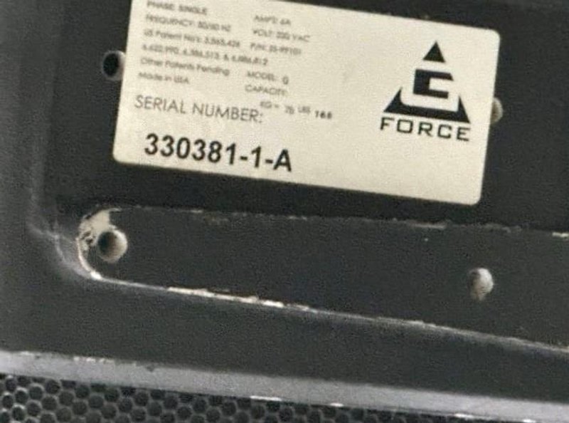 165 LB GORBEL JIB CRANE W/ G-FORCE INTELLIGENT LIFTING DEVICE. STOCK # 0362324.