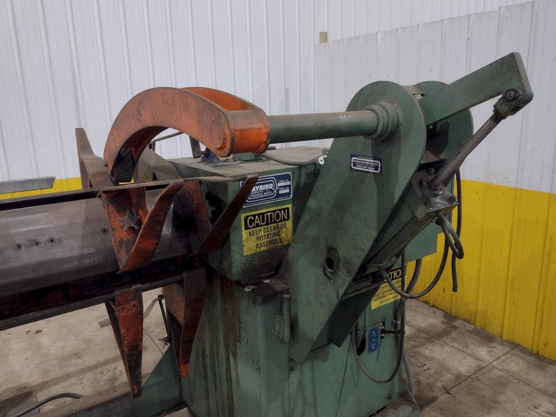 10,000 LB X 24&quot; JAYBIRD MODEL CRM 10-2460 MOTORIZED UNCOILER COIL REEL: STOCK #22386