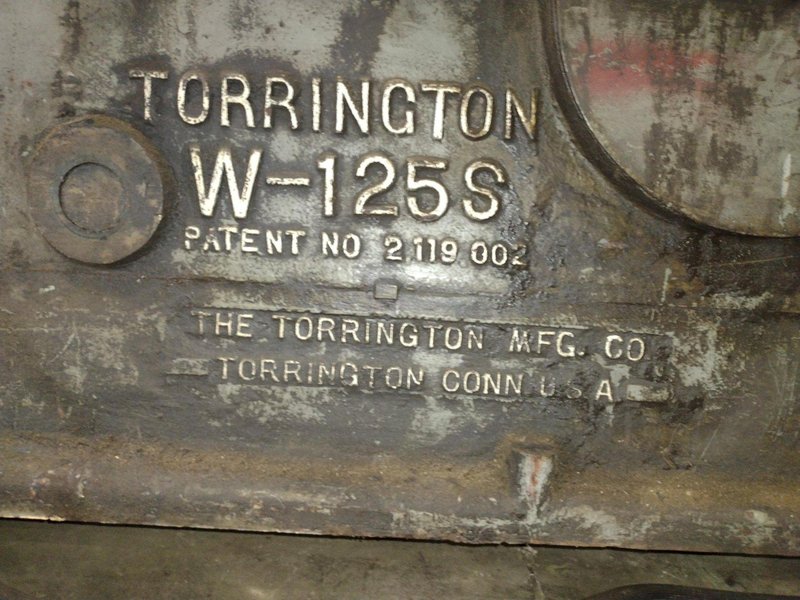 1/4&quot; TORRINGTON MODEL #W-125S SPRING COILER / COIL MAKING MACHINE: YOBRO #23837