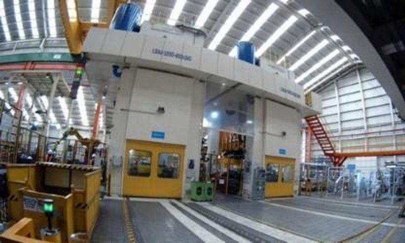 2250 Ton/1000 Ton Rotem Hyundai Straight Side Transfer Press STOCK# 4303