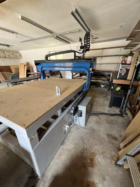 4’x8′ ShopSabre Pro 404 CNC Router, 2018 – Dust Collector, Vacuum Pump