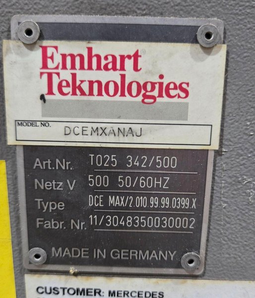 EMHART DCEMAX T025-342/500 Stud Welder Control Station USED