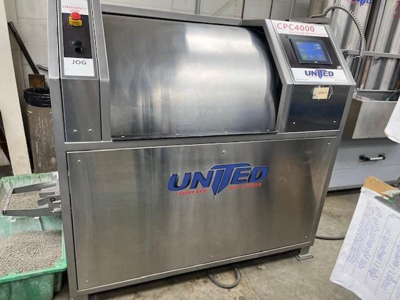 United Surface Solutions CPC-4000-HD Centrifugal Barrel Finishing System, 2018