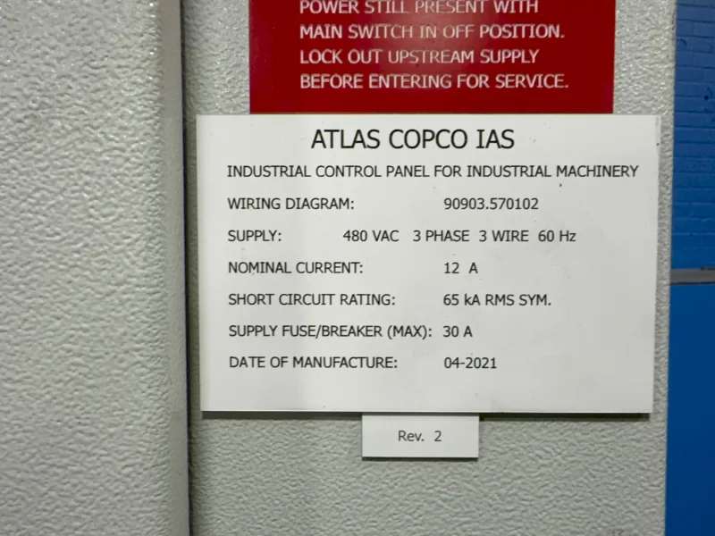 ATLAS COPCO CONTROL PANEL  -  90903.570102