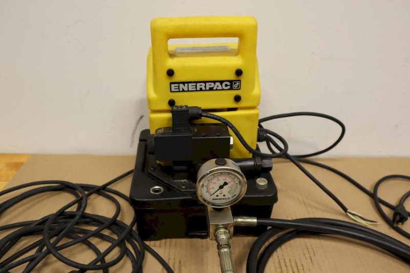 Enerpac PUD1300B, Two Speed, Economy Electric Hydraulic Pump, 3/2 Solenoid Valve, 115V, For use with Single-Acting Cylinders- Auction Item