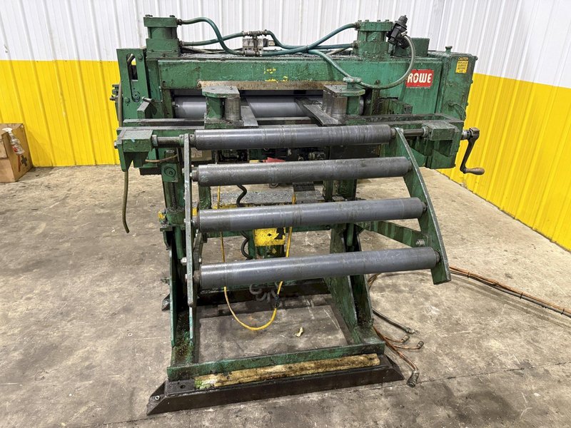 10,000 LBS X 24" X .105" ROWE ENTRY SERVO FEED LINE, COIL CAR, REEL, STRAIGHTENER, INDRAMAT SERVO FEED: YOBRO #24518