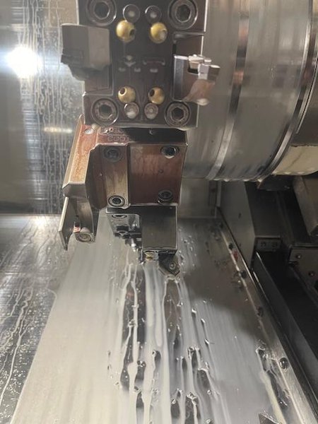 Eurotech TA-20-YS-640 Multi Axis CNC Lathe, 2021 – LNS Bar Feeder, Live Tooling, Fanuc Control