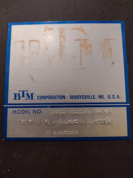 BTM TOG-L-LOC B-20H 4.5 STROKE SHEET METAL JOINING MACHINE: YOBRO #24799