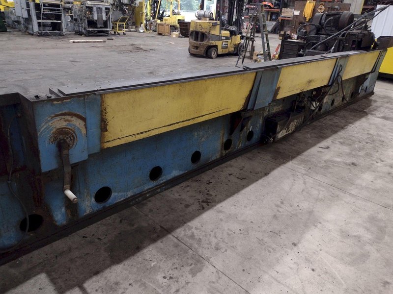 20' (240") X 8" HANCHETT MODEL #AK-240 AUTOMATIC TRAVELING HEAD KNIFE &amp; BLADE GRINDER / SHARPENER: STOCK #21143