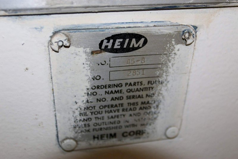 45 TON X 8' HEIM MECHANICAL PRESS BRAKE: STOCK #68984