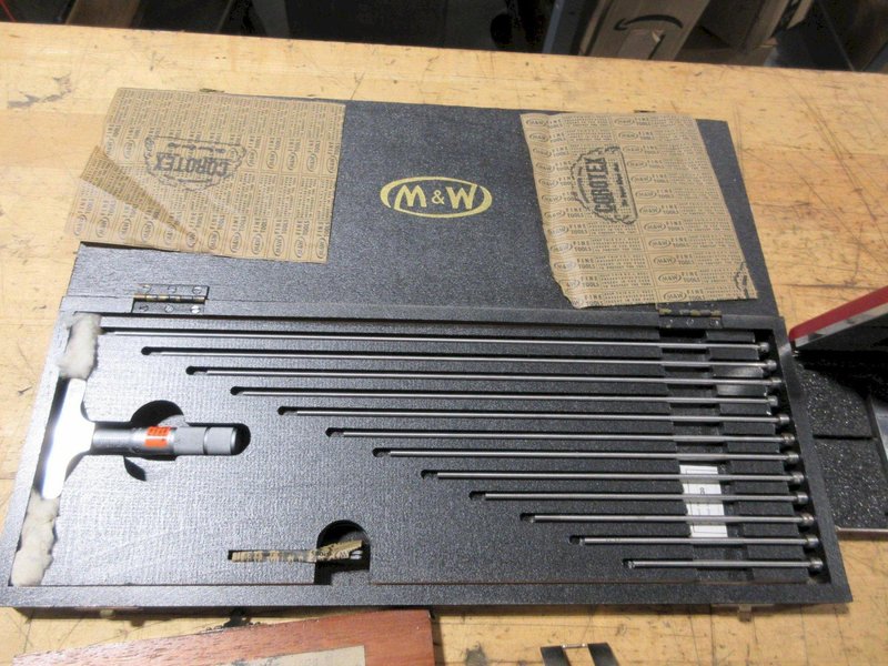 Depth Micrometer sets 0 - 12" Ranges, Various Brands, M&amp;W, Lufkin, Brown &amp; Sharpe, Starrett- Auction Item