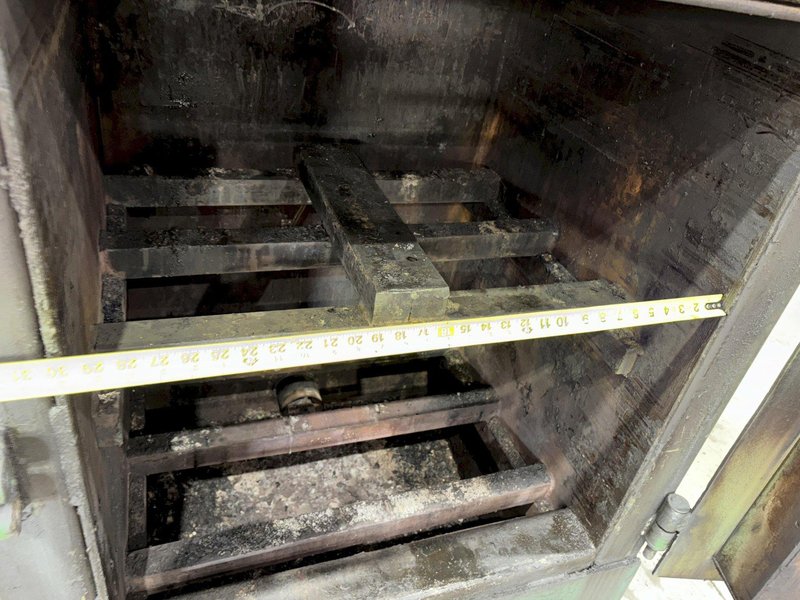 1998 DAYTON DUAL ZONE GAS POWERED PRE-HEAT DIE OVEN, WITH DIGITAL TEMP CONTROLLER: STOCK #20823