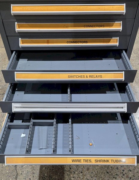 STANLEY VIDMAR 8 DRAWER MODULAR CABINET USED