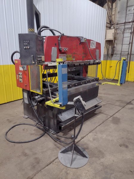 50 TON x 6' AMADA MODEL #RG50 HYDRAULIC PRESS BRAKE NC9-EX CONTROL, 1987: STOCK #19273