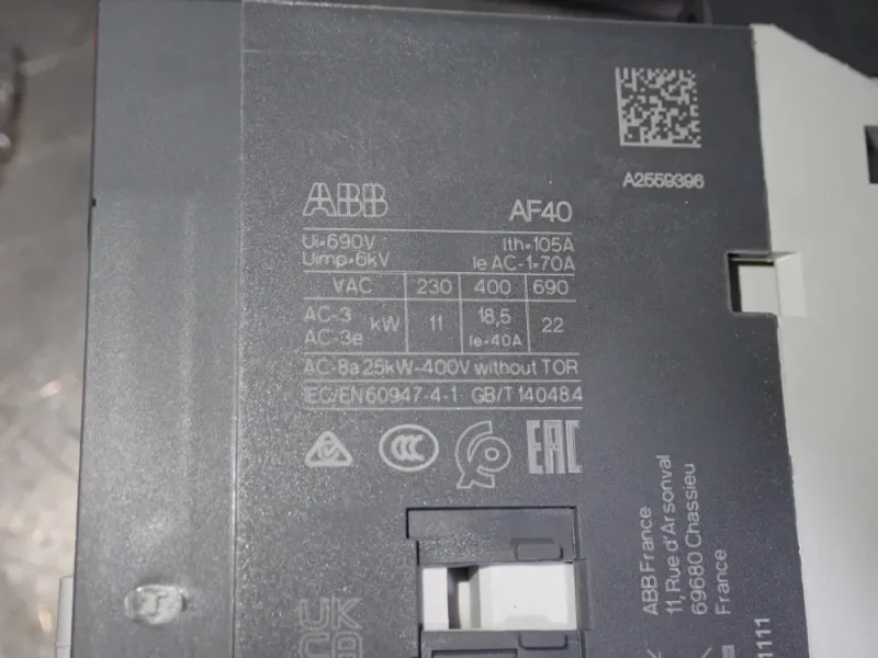 ABB CONTACTORS  -  AF40-30-00-11