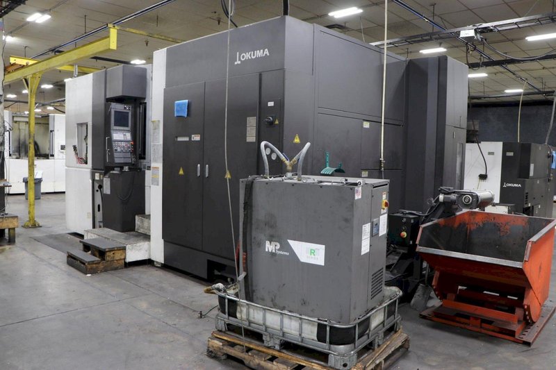 Okuma MA-600HII CNC Horizontal Machining Center, 2019 – Chip Conveyor, Through Spindle Coolant