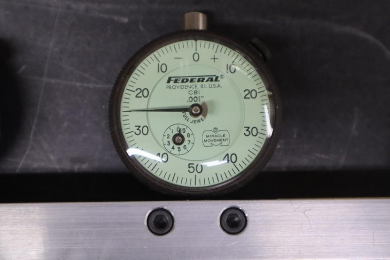 Federal C81 Drop Indicators (3) Mounted on Fixture Rail- Auction Item