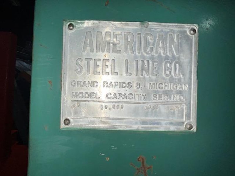 20,000# X 36&quot; MOTORIZED AMERICAN STEEL LINE UNCOILER STOCK# 2881