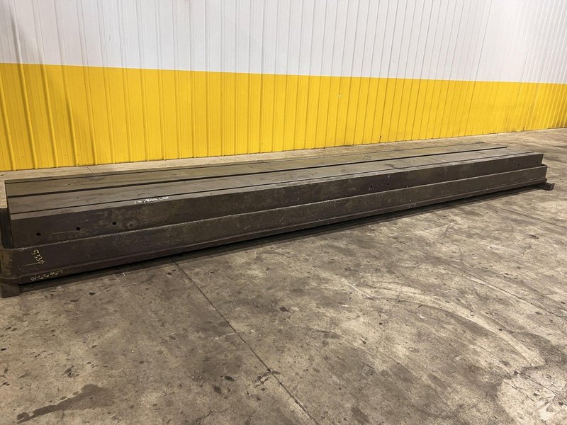 235” X 36” HEAVY DUTY T-SLOTTED PLANER MILL TABLE / FLOOR PLATE: STOCK #23013