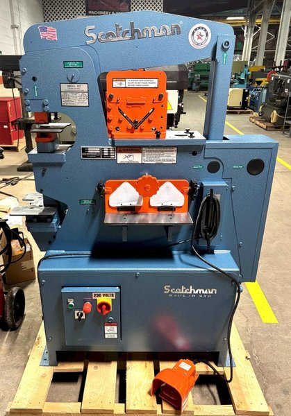4&quot; x 4&quot; x 3/8&quot; Scotchman Hydraulic Ironworker 50514-EC, 50 Ton, Punch, Bar Shear, Notcher, New, In Stock