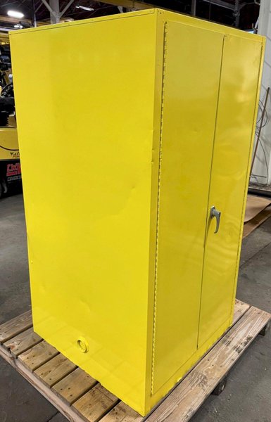 Flammable Storage Cabinet, 55 Gallon Drum Capacity, Double Door, 34&quot; x 34&quot; x 65&quot;H