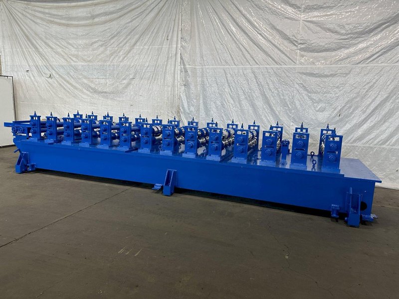 14 STAND X 3-1/2&quot; X 50&quot; BRADBURY SHADOW PANEL RAFTED ROLLFORMING LINE. STOCK # 0205722