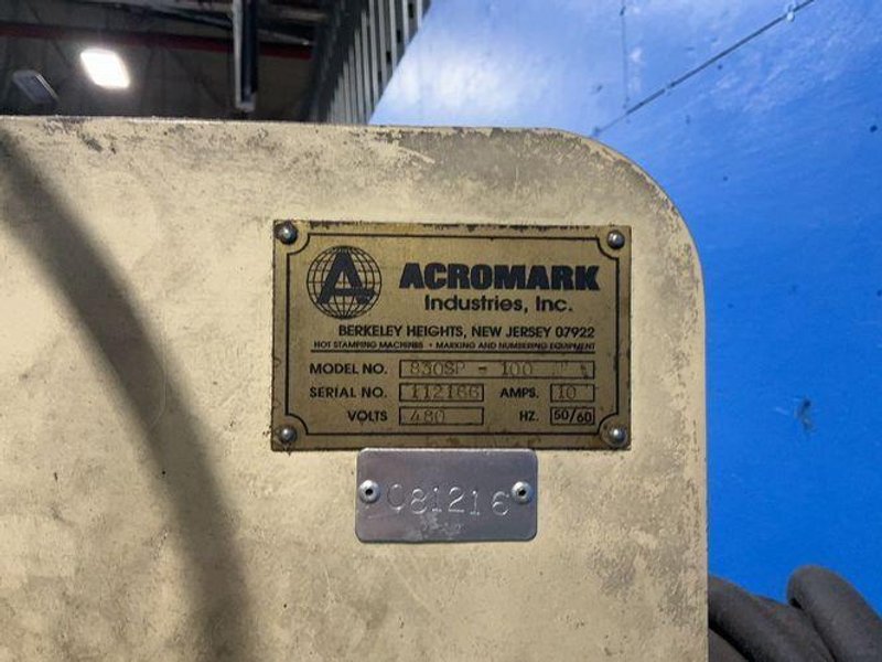 ACROMARK 3000 PSI HOT STAMP PRESS  -  830SP-10