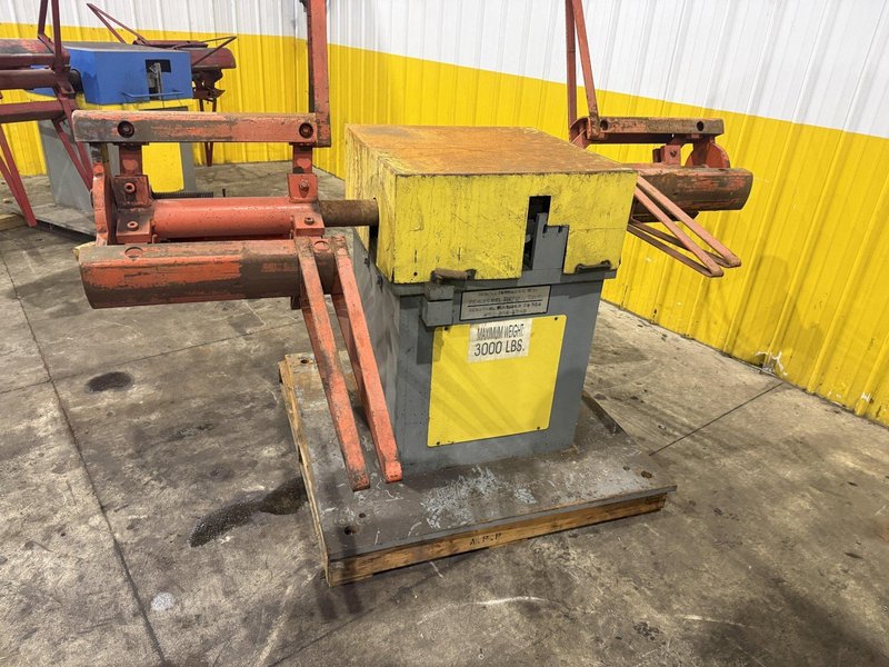 3,000 LBS X 24" MARION MANUFACTURING DOUBLE END PULL OFF COIL REEL UNCOILER: YOBRO #26062