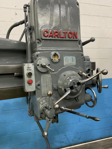 3' X 9" CARLTON RADIAL DRILL: STOCK #80735