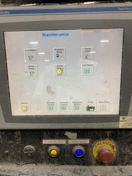 Davis Standard Used 4.5&quot; Ram Stuffing Cascade Pelletizing Line, Xaloy Water Ring Pelletizer