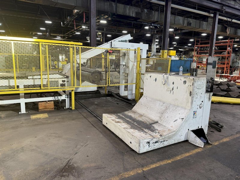 54" X .110" YODER SLITTING LINE, COMPLETE LINE, LOTS OF TOOLING: YOBRO #24277