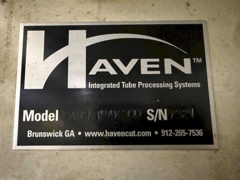 3" HAVEN MODEL HAVENTRAK-300 FYLING SHEAR TUBE CUTOFF MACHINE, UCG CONTROLS, NEW 2018: YOBRO #24319