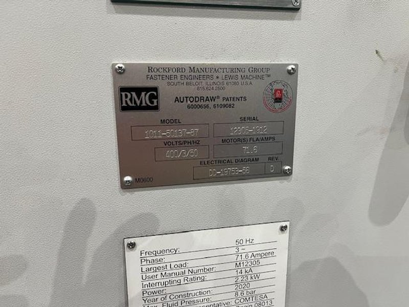 RMG Model 1011-50137-87 In Line Wire Drawer