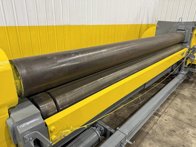 10&#039; X 1/4&quot; BERTSCH MODEL #7A INITIAL PINCH 3 ROLL MECHANICAL PLATE BENDING ROLL: YOBRO #23745
