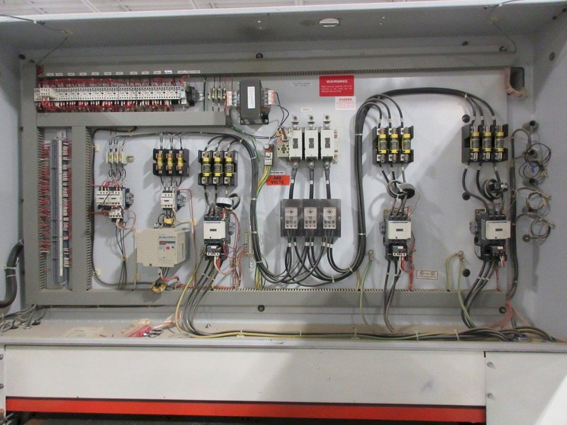 Time Savers 4300 Series Triple Head 52" Wide Belt Conveyor Feed Sanding Machine, Model 4331-45-001- Auction Item
