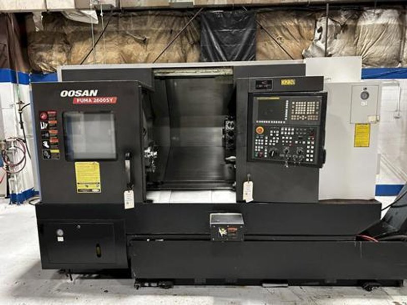 Doosan Puma 2600SY including LNS Servo Barfeeder
