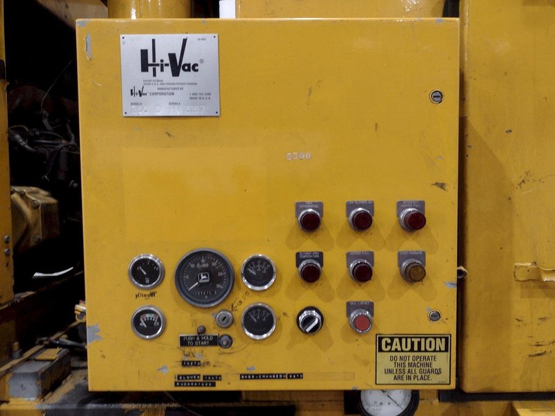 HI VAC MODEL #250D PORTABLE VACUUM WITH DEISEL ENGINE: STOCK #21855