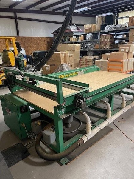 4′ x 8′ Lone Star CNC EZ Router, 2008 – Vacuum Bed, Dust Collector